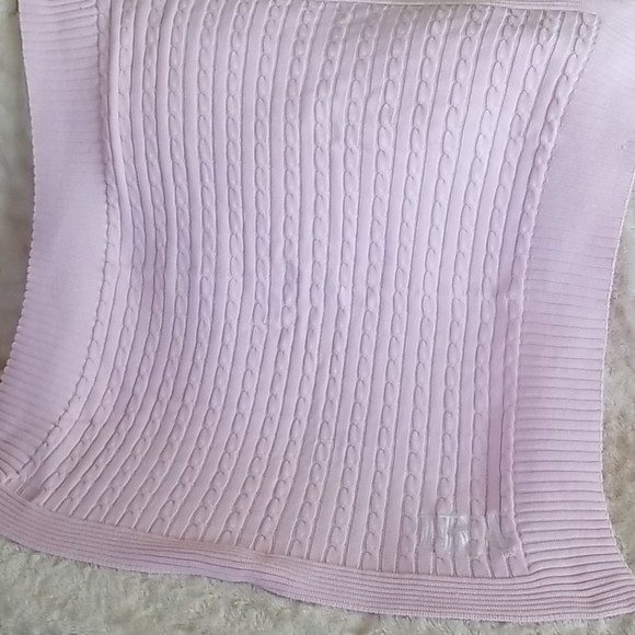 Baby girl blanket (Cable Knit) - Picture 3 of 6